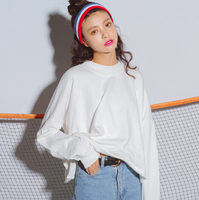 2015秋款新款时尚长袖卫衣韩版款式秋季新款韩版卫衣女式纯棉卫衣