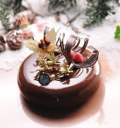 【宜芝多圣诞巧克力蛋糕】纯可可/生日蛋糕/聚会/礼物  门店自提