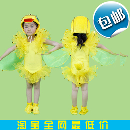 幼儿园动物演出服装 丑小鸭 黄色小鸭子 卡通小白鹅舞台表演服装