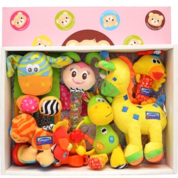 澳洲大牌Playgro益智玩具套装摇铃车床挂婴儿毛绒玩具礼包/礼盒装