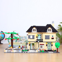 万格积城市别墅 我的世界城堡益智拼装积木 房子建筑模型儿童玩具
