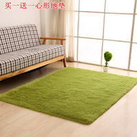 现代加厚可水洗丝毛地毯客厅茶几卧室床边地毯可定制满铺地毯地垫
