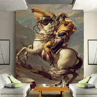 臻心家居大型壁画 欧式 拿破仑 个性墙纸 卧室/玄关 油画壁纸h322
