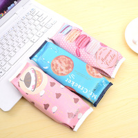 马卡龙ulzzang韩国趣味曲奇饼干零食笔袋创意学生文具收纳零钱包