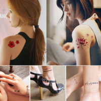 5张超值套装 韩国纹身贴男女防水持久 花臂个性仿真刺青贴纸免邮
