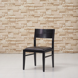 华人顾家 时尚餐椅 高档餐椅 简约现代 实木框架 高档皮艺餐桌椅