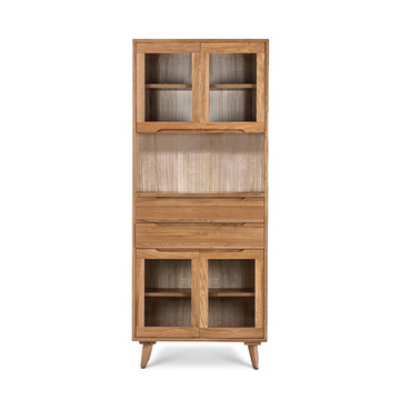 HERE海乐COMFORT白橡木纯实木带门北欧日式简约现代储物书柜书架