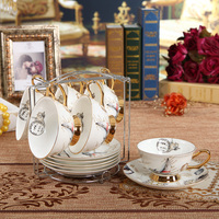 骨瓷咖啡杯欧式高档套装陶瓷 创意英式杯碟礼品陶瓷红茶杯套装