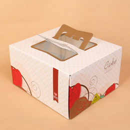 6寸，8寸，10寸手提蛋糕盒 烘焙包装盒 西点打包盒方形生日蛋糕盒