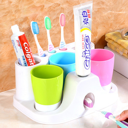 创意情侣牙刷架洗漱套装漱口杯刷牙杯牙刷收纳架牙缸牙具浴室用品