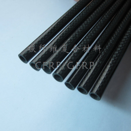 进口碳卷管 6 x 3 x 1000mm 碳纤维管 6mm 3D打印机加厚 机翼碳杆