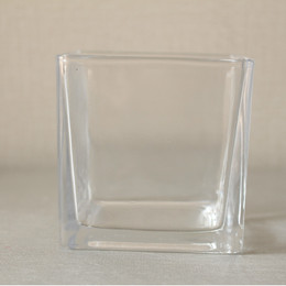 特价时尚简约透明正方形玻璃方缸花瓶水培花插绿萝水仙风信子花瓶