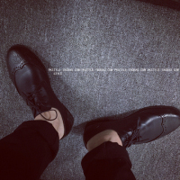 ▲STYLE▲2015新品日系时尚亮油雕花低帮男鞋流行黑色男式休闲鞋