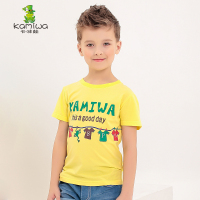 kamiwa卡咪蛙男童短袖T恤2015夏季新款中大儿童棉质上衣潮夏装