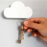 磁铁云朵钥匙收纳器 云朵钥匙强磁力吸 创意云朵钥匙扣 磁铁墙