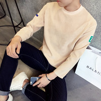 iFashion   2016秋季新款时尚潮流韩版流行休闲圆领男士长袖T恤