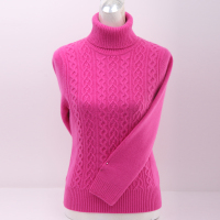 2015冬装新款高领加厚正品纯色羊绒衫套头毛衣鄂尔多斯产羊绒衫女