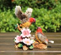 包邮方亚陶瓷工艺品摆设创意美式陶瓷动物小摆件瓷鸟摆件家居饰品