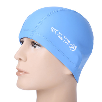 PU涂层游泳帽 男女士长发防水护耳专业泳帽舒适正品不勒头