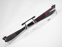 奥克利 纯钛 眼镜架 EVADE 22-172 近视 无框 方框 眼镜框 磨砂黑