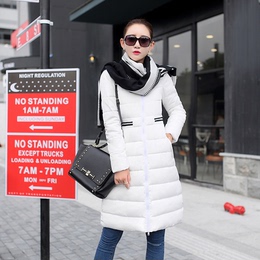 2015冬季新款女士韩版修身棉袄中长款棒球服棉衣棉服外套