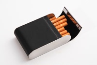 德国PAIRES 翻盖皮质磁性烟盒 创意超薄烟盒 男士时尚烟盒德国