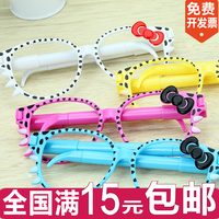 日韩国创意文具 小学生礼物礼品眼镜笔 儿童个性可爱圆珠笔批发