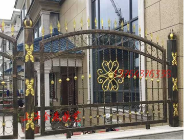 上海铁艺围栏 欧式铁艺护栏 围墙 庭院围栏 高档别墅围栏 铁栅栏