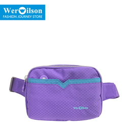 werwilson/威尔逊专柜热销新款水洗布包休闲斜挎包腰包22158-002