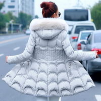 2015冬装新款棉衣女装中长款修身显瘦棉袄子冬季加厚羽绒棉服外套