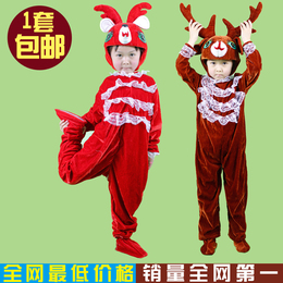 幼儿园动物演出服 小鹿 梅花鹿 圣诞麋鹿表演服装 舞蹈服 话剧服
