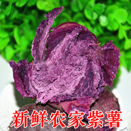 新鲜紫薯农家自种小紫薯紫心小番薯地瓜种植土特产5斤装包邮