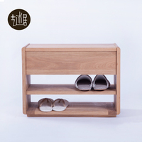 现代简约日式设计多功能白橡木鞋架换鞋凳 实木床头柜 储物鞋架