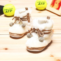 0-2岁男女宝宝学步鞋儿童雪地靴秋冬季节婴儿棉鞋加厚高帮软底靴