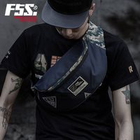 F5S原创潮牌手提腰包单肩包 时尚街头拼色男斜跨死飞潮流小邮差包
