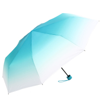 OK糖果色创意唯美渐变伞三折叠晴雨伞女士可爱小清新公主伞雨伞