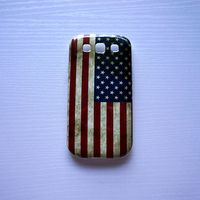 橘子酱 三星手机套I9300手机全包软壳复古美国国旗 新潮个性简约