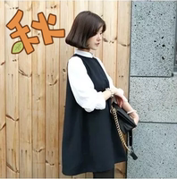 孕妇连衣裙秋季2015新款韩版时尚孕妇装假两件套上衣长袖孕妇衬衫