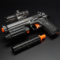 玩具枪电动连发水弹枪合金M92手枪可发射水弹软弹儿童圣诞节礼物