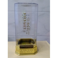 厂家定制 时尚高档亚克力名酒盒 可加印LOGO烫金白酒盒