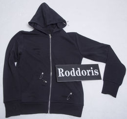 Roddoris 2015秋冬新款 大别针元素外套 拉链帽衫 男女同款
