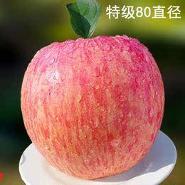 河南特产灵宝苹果寺河山红富士苹果新鲜水果脆甜包邮现摘80#两箱