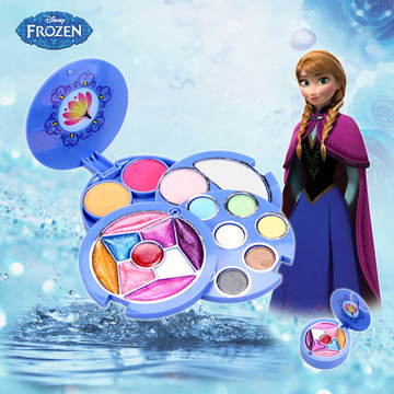 迪士尼 冰雪奇缘儿童化妆品彩妆盒公主套装女孩过家家玩具礼品