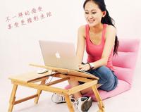 创意野生楠竹 单樱花 笔记本大号小号电脑桌 便携式折叠桌床上桌