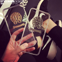 韩国克罗心透明潮牌硬壳塑料苹果iphone5/5s/6/6Plus手机壳保护套