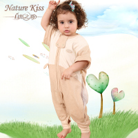 自然之吻 彩棉有机棉 宝宝 分腿睡袋 双层 婴儿空调防踢被儿童睡
