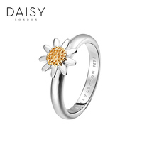 刘诗诗明星同款Daisy London送礼经典雏菊卡帕 镀18K金925银戒指