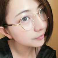 韩国金属全框眼镜 男女士超轻复古小圆形细框眼镜架无度数平光镜