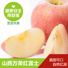 【歪歪农家】山西万荣红富士新鲜农家水果苹果12个超大包邮非烟台