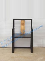 新中式新古典实木榆木太师椅靠背椅装饰椅简约现代时尚装饰14B395